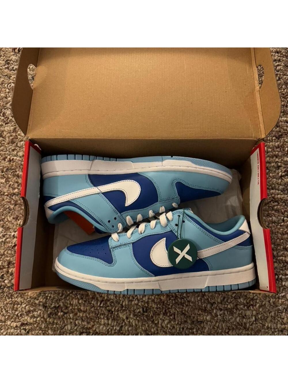 Nike Dunk Low Retro QS Argon Blue White Unisex Mens Size 9 Women’s 10.5